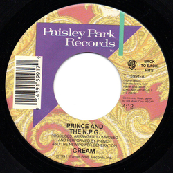 Prince / The New Power Generation Cream / Gett Off Vinyl 7" USED