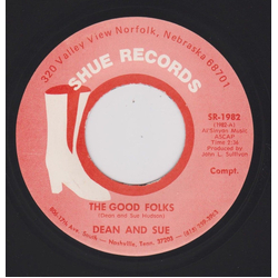 Dean And Sue The Good Folks Vinyl 7" USED