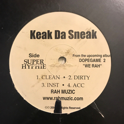 Keak Da Sneak / Frank Stick Super Hyphie / Shake Ya Face Up Vinyl 12" USED
