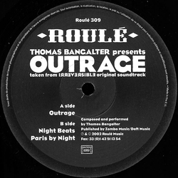 Thomas Bangalter Outrage Vinyl 12" USED