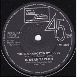R. Dean Taylor There's A Ghost In My House Vinyl 7" USED