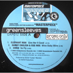 Various Taken From Greensleeves Rhythm Album #34 "Masterpiece" Vinyl 12" USED