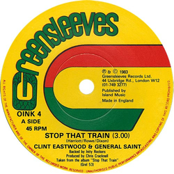 Clint Eastwood And General Saint Stop That Train Vinyl 7" USED