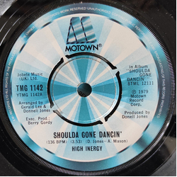 High Inergy Shoulda Gone Dancin' Vinyl 7" USED