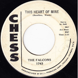 The Falcons This Heart Of Mine / Just For Your Love Vinyl 7" USED