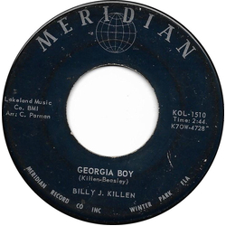 Billy J. Killen Georgia Boy / First Dance, First Kiss, True Love Vinyl 7" USED