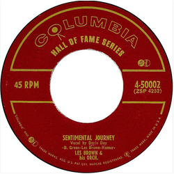 Les Brown And His Orchestra Sentimental Journey / Twilight Time Vinyl 7" USED