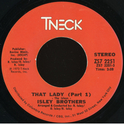 The Isley Brothers That Lady Vinyl 7" USED