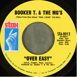 Booker T & The MG's Over Easy / Hang 'Em High Vinyl 7" USED