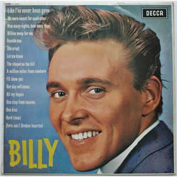 Billy Fury Billy Vinyl LP USED