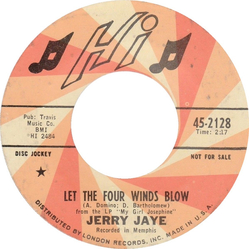 Jerry Jaye Let The Four Winds Blow / Singing The Blues Vinyl 7" USED