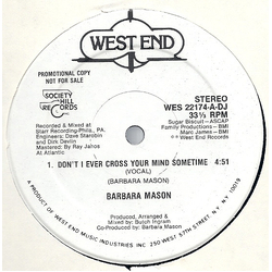 Barbara Mason Don't I Ever Cross Your Mind Vinyl 12" USED