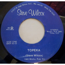 Steve Wilcox (2) Topeka / Lovin' You Baby Vinyl 7" USED