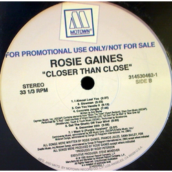 Rosie Gaines Closer Than Close Vinyl LP USED