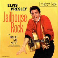 Elvis Presley Jailhouse Rock / Treat Me Nice Vinyl 7" USED