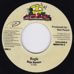 Buju Banton Bogle USED VINYL 7INCH 45 RPM REISSUE