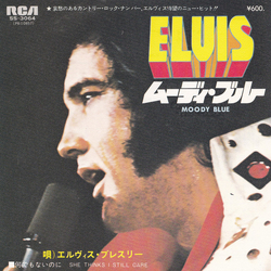 Elvis Presley Moody Blue = ムーディ・プル Vinyl 7" USED