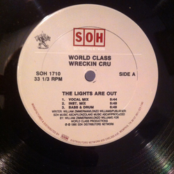 World Class Wreckin' Cru The Lights Are Out / World Class Bar-B-Que Vinyl 12" USED