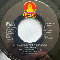 Dana Valery Will You Love Me Tomorrow Vinyl 7" USED