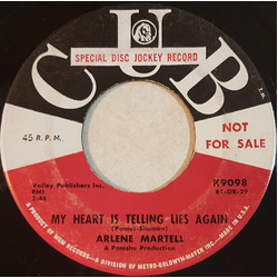 Arlene Martell My Heart Is Telling Lies Again / Little Ship Vinyl 7" USED