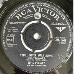 Elvis Presley / The Jordanaires You'll Never Walk Alone Vinyl 7" USED