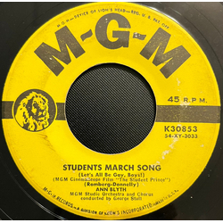 Ann Blyth Students March Song (Let's All Be Gay, Boys!) / Deep In My Heart, Dear Vinyl 7" USED