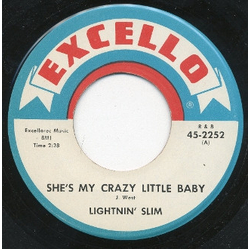 Lightning Slim She's My Crazy Little Baby Vinyl 7" USED