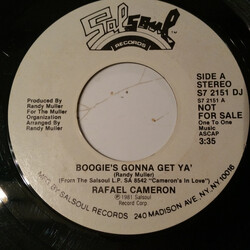 Rafael Cameron Boogie's Gonna Get Ya' USED VINYL 7INCH 45 RPM SINGLE STEREO MONO PROMO