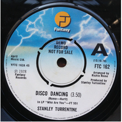 Stanley Turrentine Disco Dancing Vinyl 7" USED