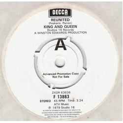 King And Queen Reunited Vinyl 7" USED
