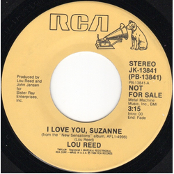 Lou Reed I Love You, Suzanne Vinyl 7" USED