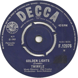 Twinkle (3) Golden Lights Vinyl 7" USED