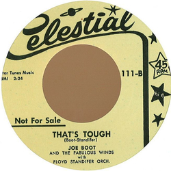 Joe Boot And The Fabulous Winds Rock and Roll Radio / That's Tough Vinyl 7" USED