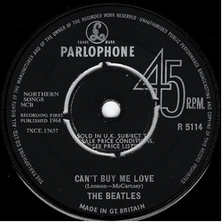 The Beatles Can't Buy Me Love Vinyl 7" USED