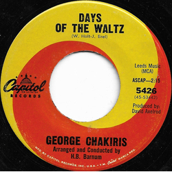 George Chakiris Days Of The Waltz / Finding Words For Spring Vinyl 7" USED