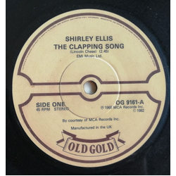 Shirley Ellis The Clapping Song / The Name Game Vinyl 7" USED