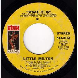 Little Milton What It Is / Who Can Handle Me Is You Vinyl 7" USED