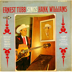 Ernest Tubb Ernest Tubb Sings Hank Williams Vinyl LP USED