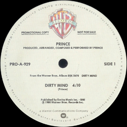 Prince Dirty Mind Vinyl 12" USED