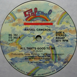 Rafael Cameron All That's Good To Me Vinyl 12" USED