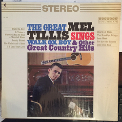 Mel Tillis The Great Mel Tillis Sings Walk On, Boy & Other Great Country Hits Vinyl LP USED