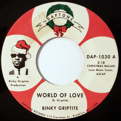 Binky Griptite World Of Love / Stone Soul Christmas Vinyl 7" USED