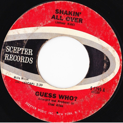 The Guess Who Shakin' All Over / Till We Kissed Vinyl 7" USED