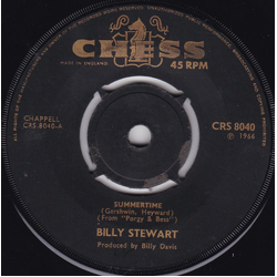 Billy Stewart Summertime Vinyl 7" USED