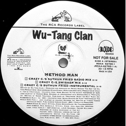 Wu-Tang Clan Method Man (Crazy C Remixes) Vinyl 12" USED