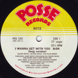 Ritz (9) I Wanna Get With You Vinyl 12" USED