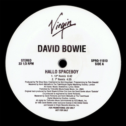 David Bowie Hallo Spaceboy (Remixes By Pet Shop Boys And Ball & Vauk) Vinyl 12" USED