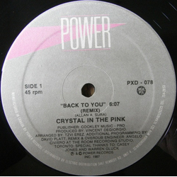 Crystal In The Pink Back To You (Remix) Vinyl 12" USED