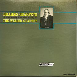 Johannes Brahms / Weller-Quartett Quartets Op.51 No.1 & No.2 Vinyl LP USED