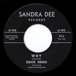 Dave Reno (2) Why / Hungry Man Vinyl 7" USED